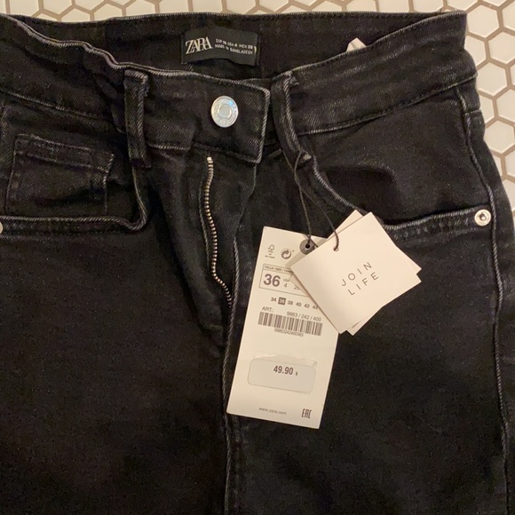 Zara black jeans size 36 (US 4) - Picture 2 of 4